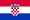 kleine Flagge Kroatien