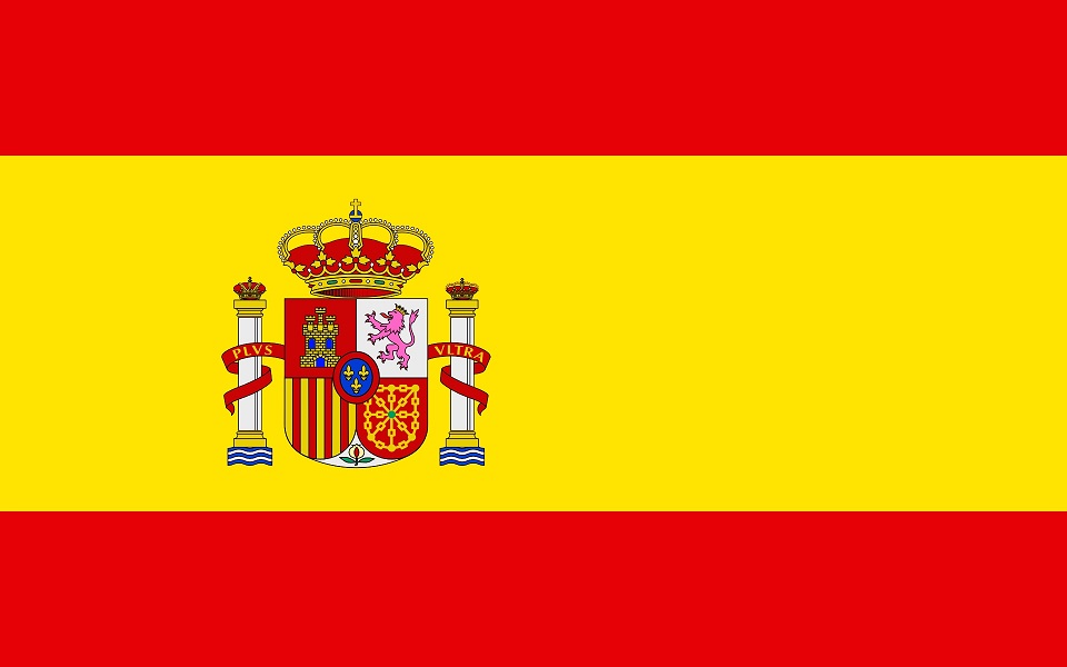Teamfoto für Spanien