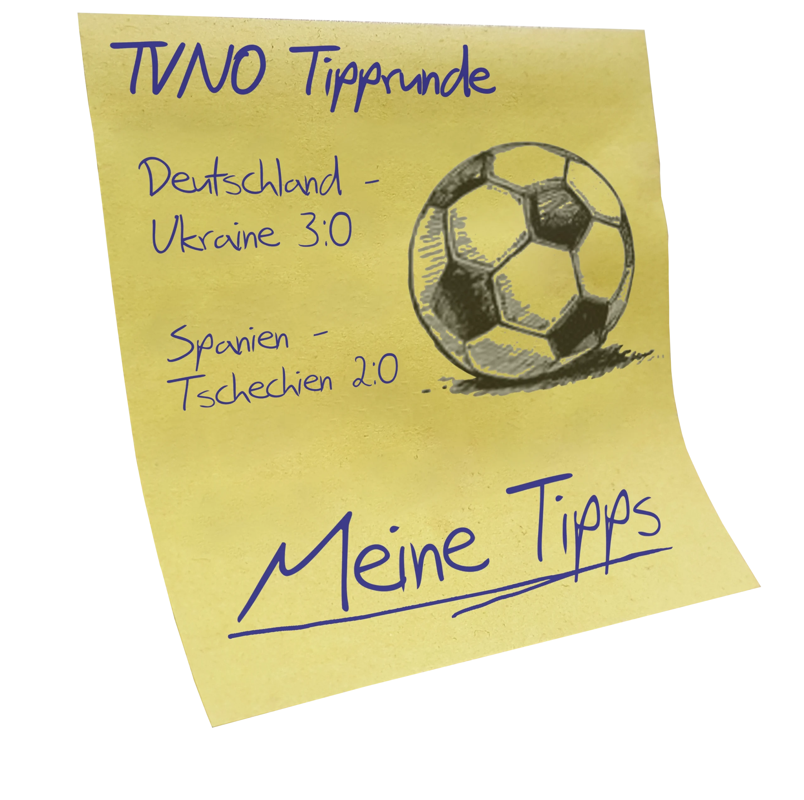 Notizzettel für Tipprunde