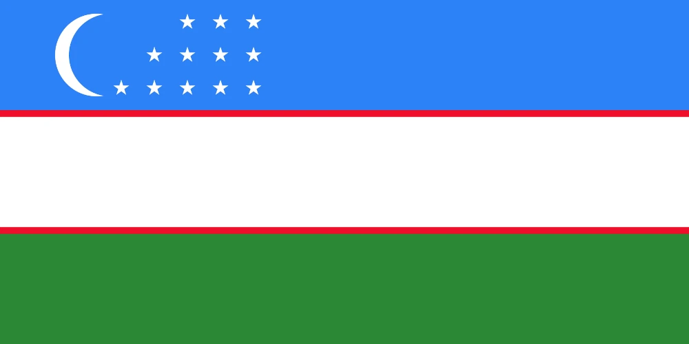 Teamfoto für Usbekistan